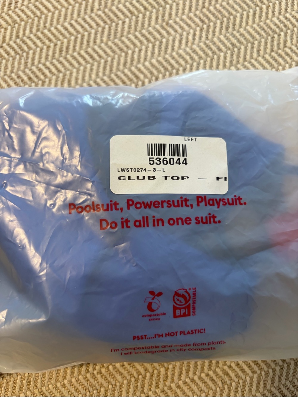 Left On Friday Vivid Blue Scoop Bikini Top & High-Cut Bottoms - Picture 7 of 12